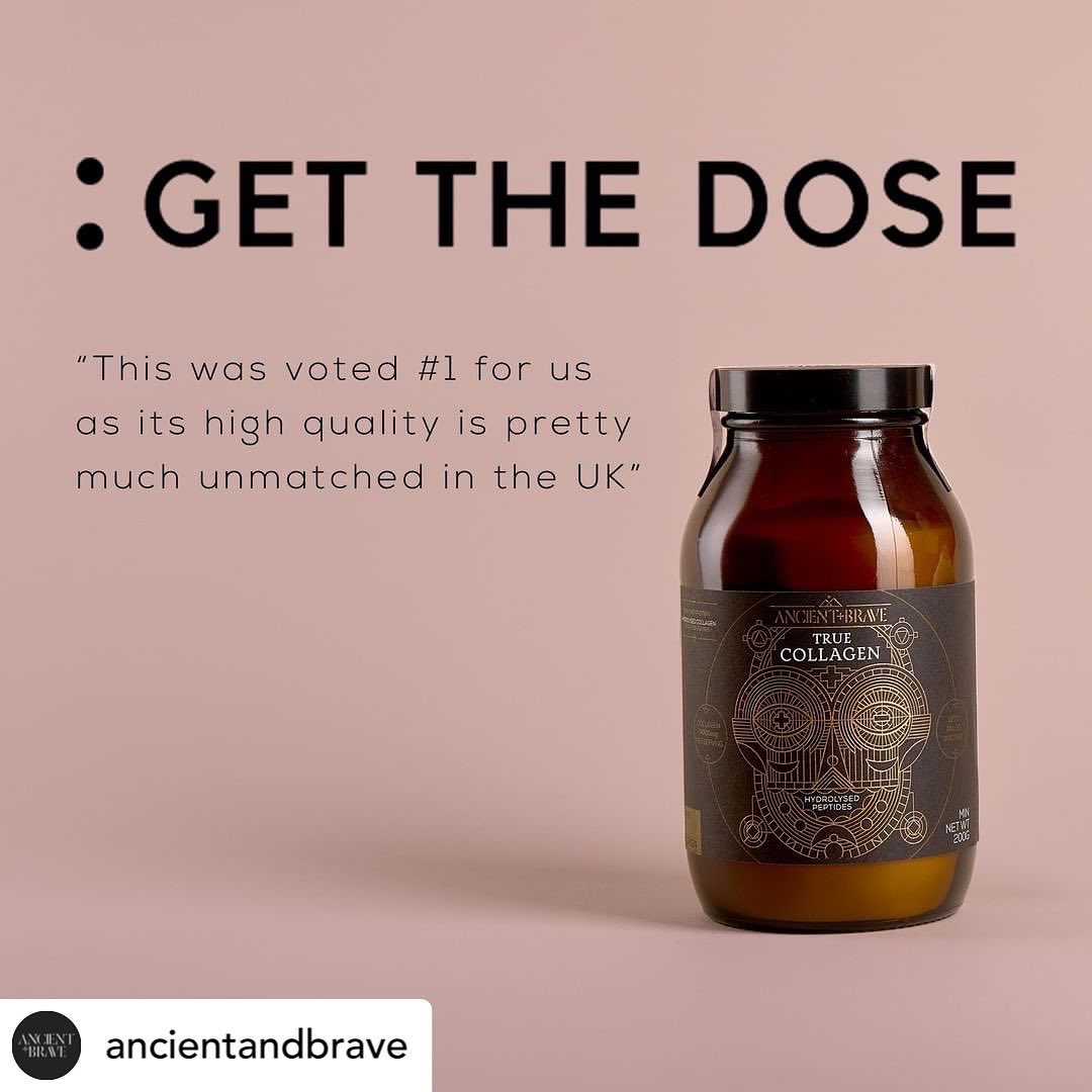 WSkinfluential's tweet photo. @ancientandbrave voted BEST BOVINE COLLAGEN 🙌🏽 That’s right True Collagen has been named the best bovine collagen by Get The Dose. For its high quality, absorbability &amp; ease of use 🤎#collagen #wellness #health #getthedose #ancientandbrave #supplements #awardwinning https://t.co/4wzDVO9GLI