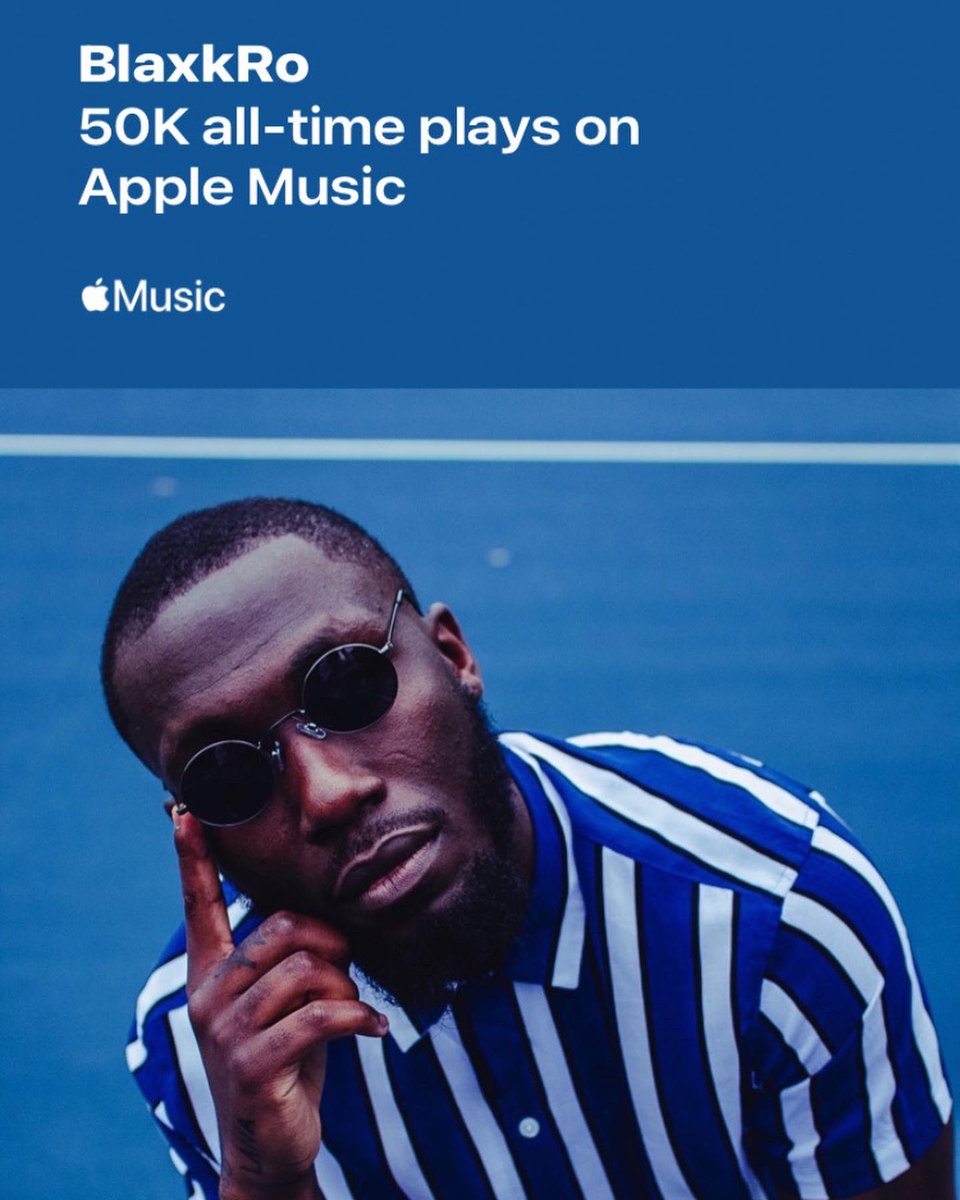 BlaxkRo's tweet image. The moment you think about quitting….. DON’T 🏆 50K 

Thanks to the fans 

@AppleMusic 🙏🏿

S/o the home team @OE_Records