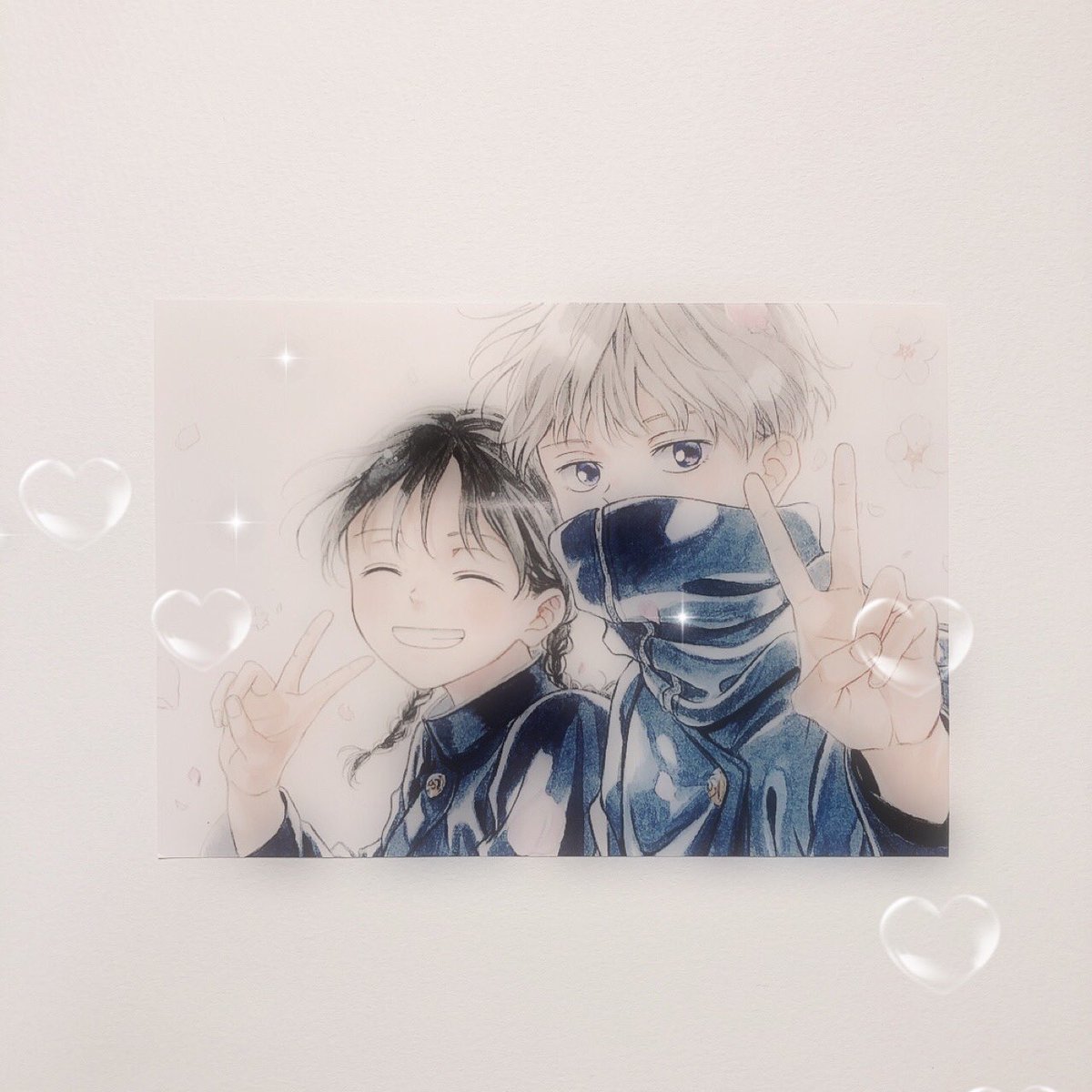 i_1o__'s tweet photo. 一番好きなファンアートを描く雨さん( @3paxwcR )のネップリをしてきました。雨さんのファンアートは私がこの世界で生きるための栄養剤みたいで、毎回本当に幸せな気持ちにさせてもらえます。こんな素敵なイラストが手元にあることが信じられないくらい嬉しいです。大好きです。 https://t.co/h39clh525m