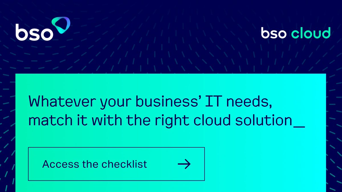 BSONetwork's tweet image. Ensuring your business has the most efficient, and secure IT infrastructure, means choosing the right cloud solution. Download our cloud checklist to understand what model is best for your business.
hubs.ly/Q0165cKF0
#cloudmodels #publiccloud #privatecloud #hybridcloud