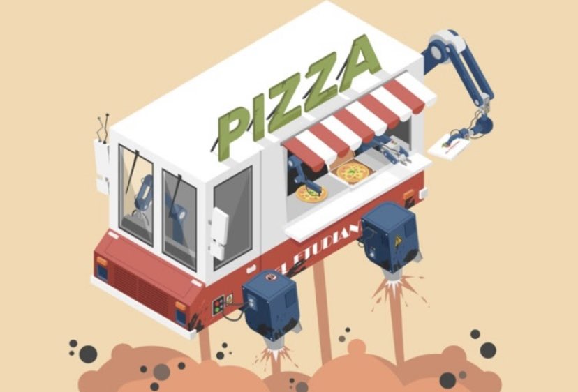 lp_acors's tweet photo. La plus belle machine à pizza de la licence ACoRS d'après VOS votes sur nos réseaux sociaux, un projet intérressant et appétissant 🍕 #projet #LPACoRS #linfographie https://t.co/aZhdNtqb0k