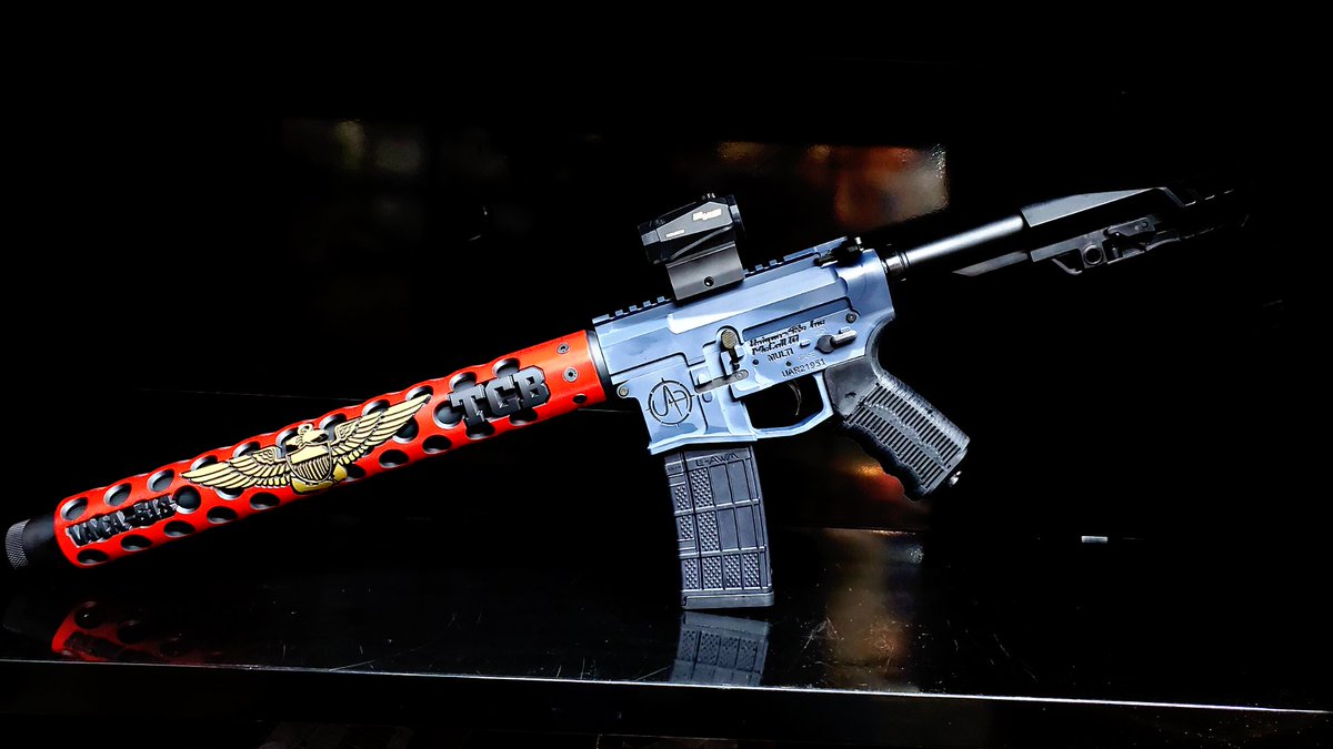 ARS_unique's tweet photo. What do you guys think about this color scheme? 🔥

#makeityourown #webuildunique #pewpew #tactical #AR15 #2A #cerakote https://t.co/WU0A54fbdq