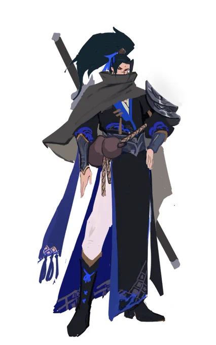 #yone #yasuo 
很久以前画的了,翻相册又翻出来了…我本人还蛮喜欢的😂 