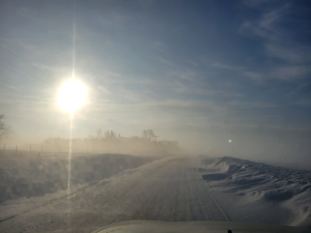 Good morning Winnipeg! Nice sunshine with great foggy drive to the city today!