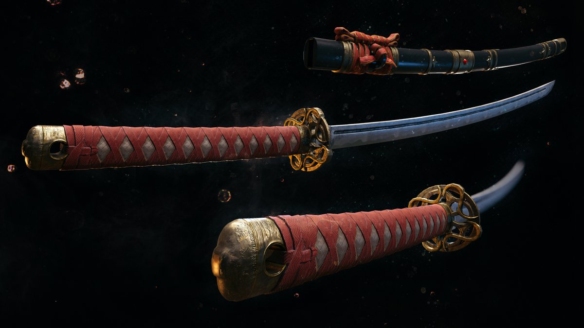 ArtistDmitry's tweet photo. Now my project is temporarily frozen, and I am actively looking for job, so I began to create new things for the portfolio so as not to waste time in vain. 
Today I made a katana. What do you think? Feedback is welcome! More on: https://t.co/8qB8TM7JNJ

#3D #3DModel #GameArt https://t.co/wSiMJo0r4u