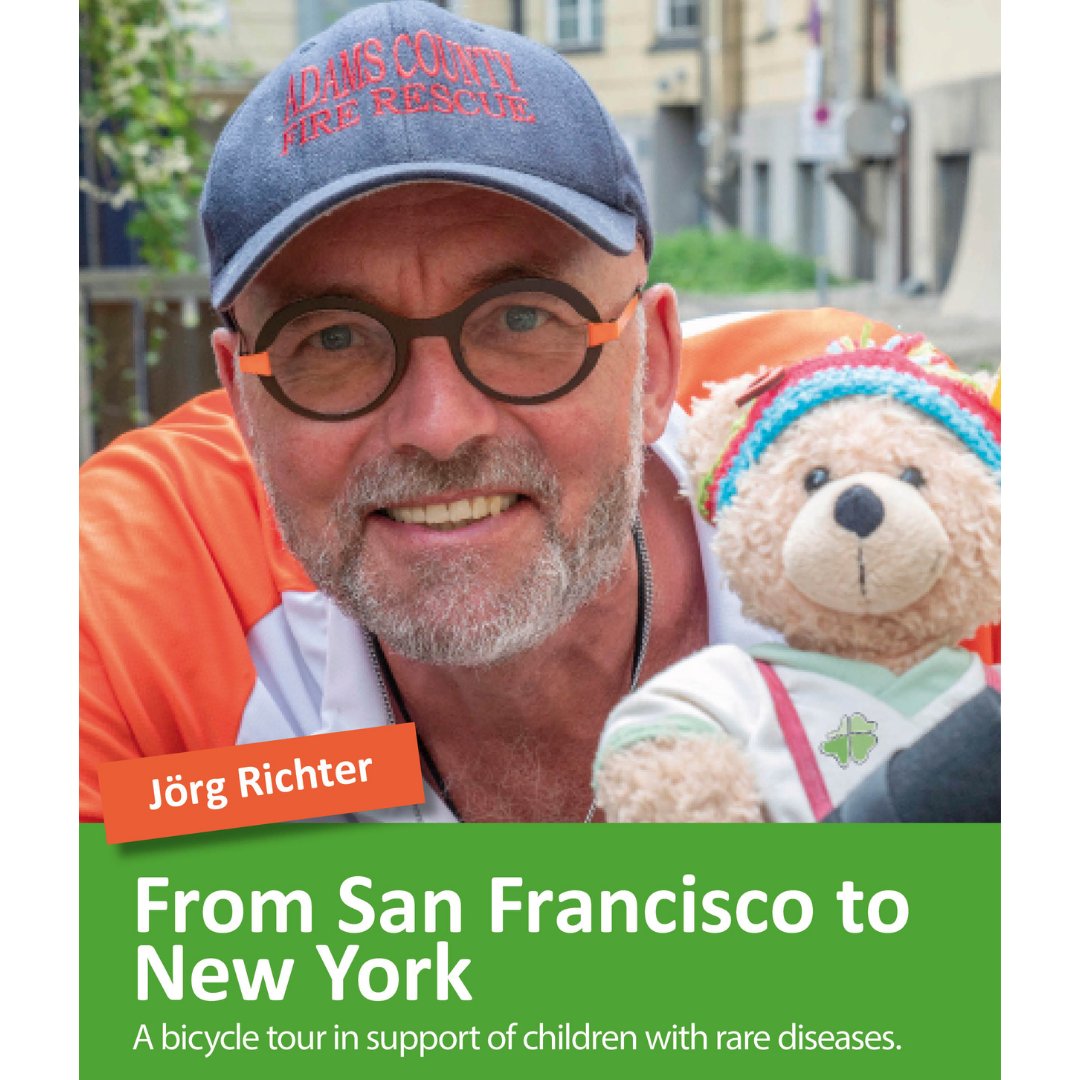 CareforRareUS's tweet photo. Jorg Richter begins his coast-to-coast cycling tour on March 22 in San Francisco! Help kick off his journey in high spirits by donating TODAY: https://t.co/Pf6N27zhp3. #JorgsJourney https://t.co/EcGfUyGWoz