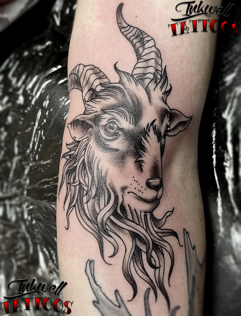Goat Tattoos And DesignsGoat Tattoo MeaningsGoat Tattoo Gallery  HubPages