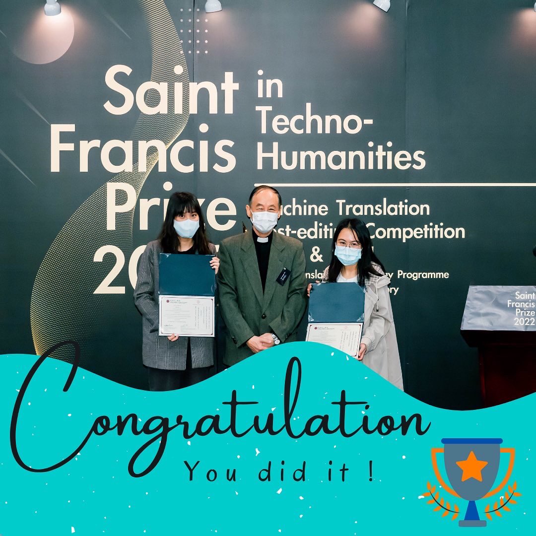 TIIS_HKBU's tweet photo. Congratulations to our students who won prizes at the Machine Translation Post-editing competition, Caritas Institute of Higher Education.
🥈Ng Yu Yan Year 3
🥉Yip Hin Ching Joyce
🥉Liga Eleanora Year 3
#tiisstudents #translationstudies #postediting #translationcompetition https://t.co/ZLum1D3c17
