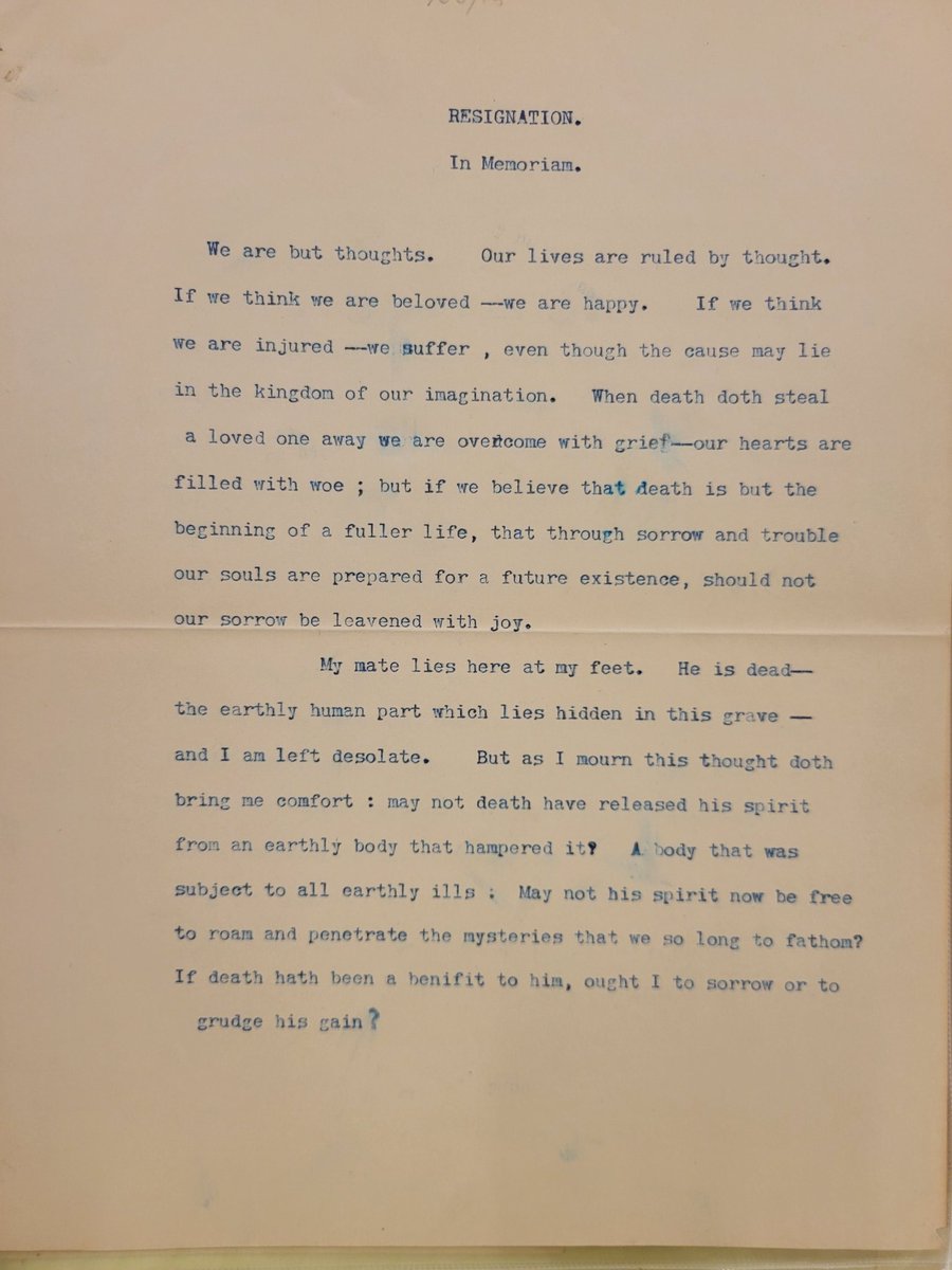 OslerLibrary's tweet photo. "We are but thoughts."

#OslerLibraryArchives. P115 Wyatt Galt Johnston Collection. 
#death #memoriam https://t.co/usbpqu9S1a