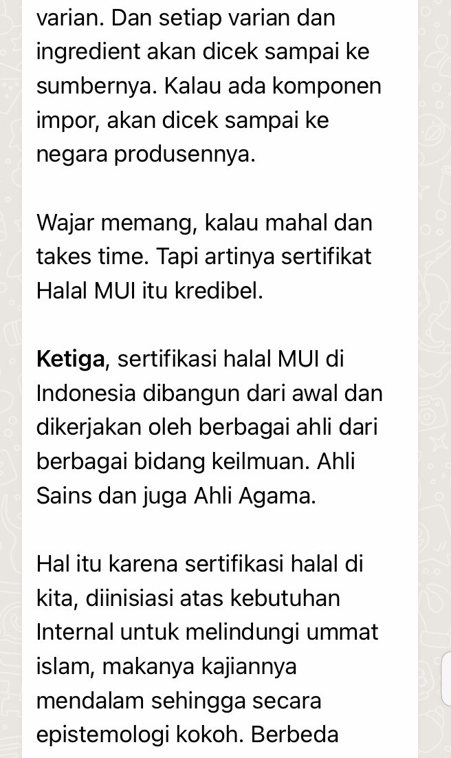 cakrozi's tweet photo. Tentang Halal MUI. Menarik. Silakan di-share. https://t.co/I7o4w0LqUg