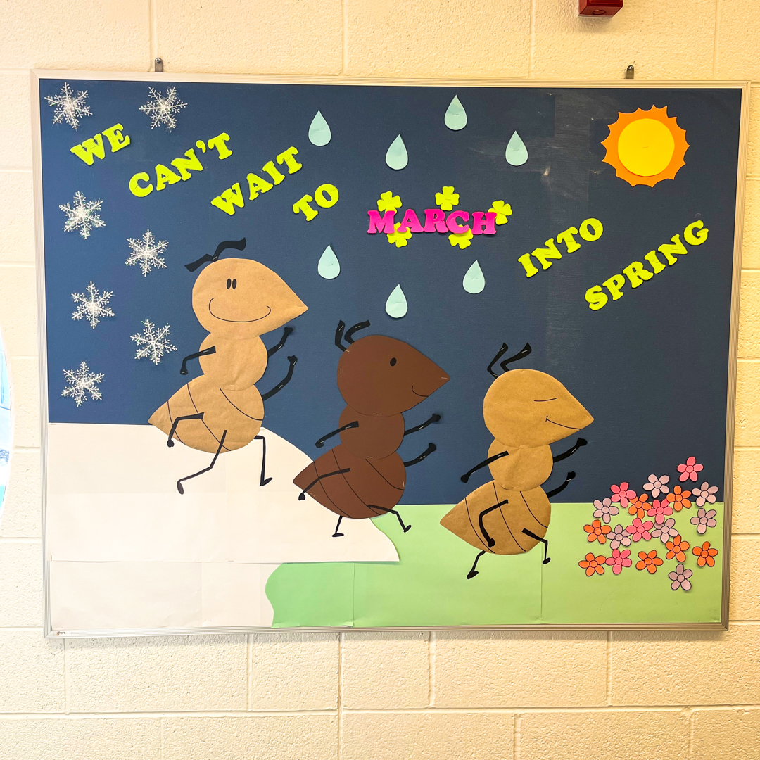 March Into Spring Bulletin Board