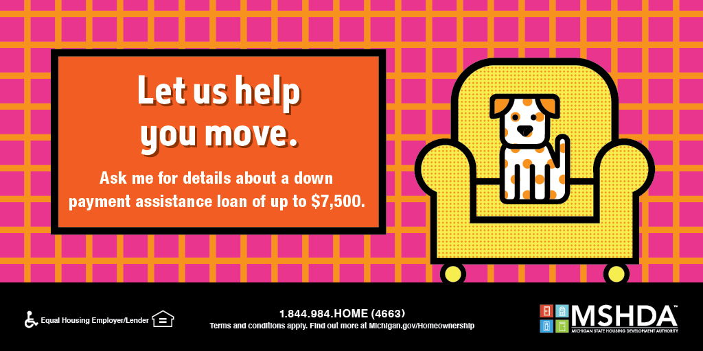 Mortgage1Suburb's tweet photo. Call or text us at 586-997-3533 to see if you qualify! #firsttimebuyer #MSHDA #downpaymentassistance https://t.co/snQMYnxbh3