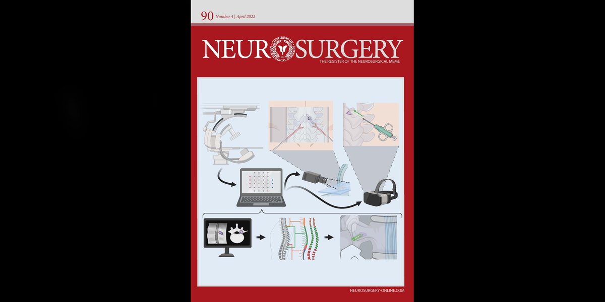 NeurosurgeryCNS's tweet photo. #NEUNewIssue The April issue of Neurosurgery is here! The latest in #MedicineandLawReviewSeries on the Legal and Socioeconomic Considerations in #Spine #Telemedicine, a Review on Machine Learning Application in the Treatment of #Spine Disorders, &amp; more! https://t.co/z4QxoV4Gpz https://t.co/Yuh3UgGo3K