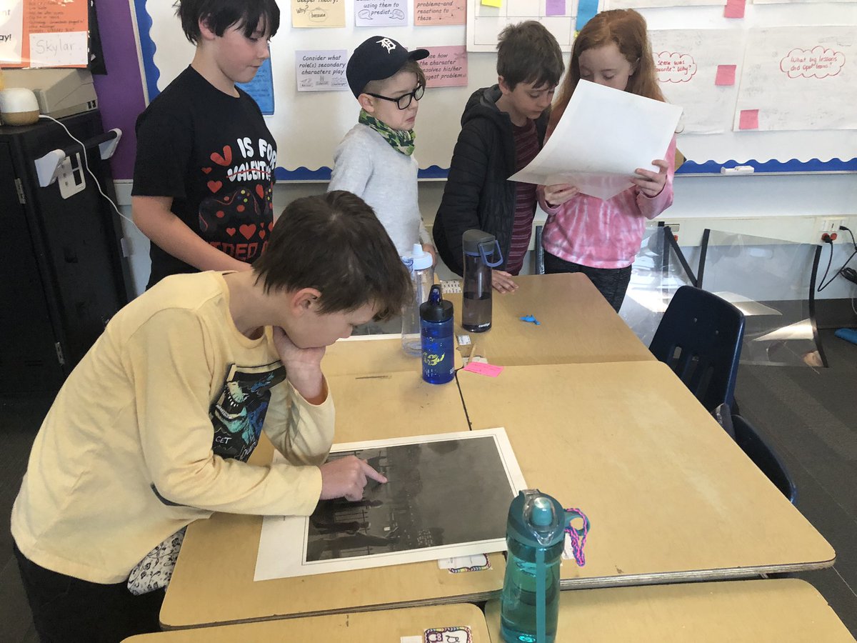 danielspeeps's tweet photo. Noticing how illustrations can tell us POWERFUL stories!  (That these writers will write soon!). #harrisburdick #angellisallthat https://t.co/AF99n5f9Wu