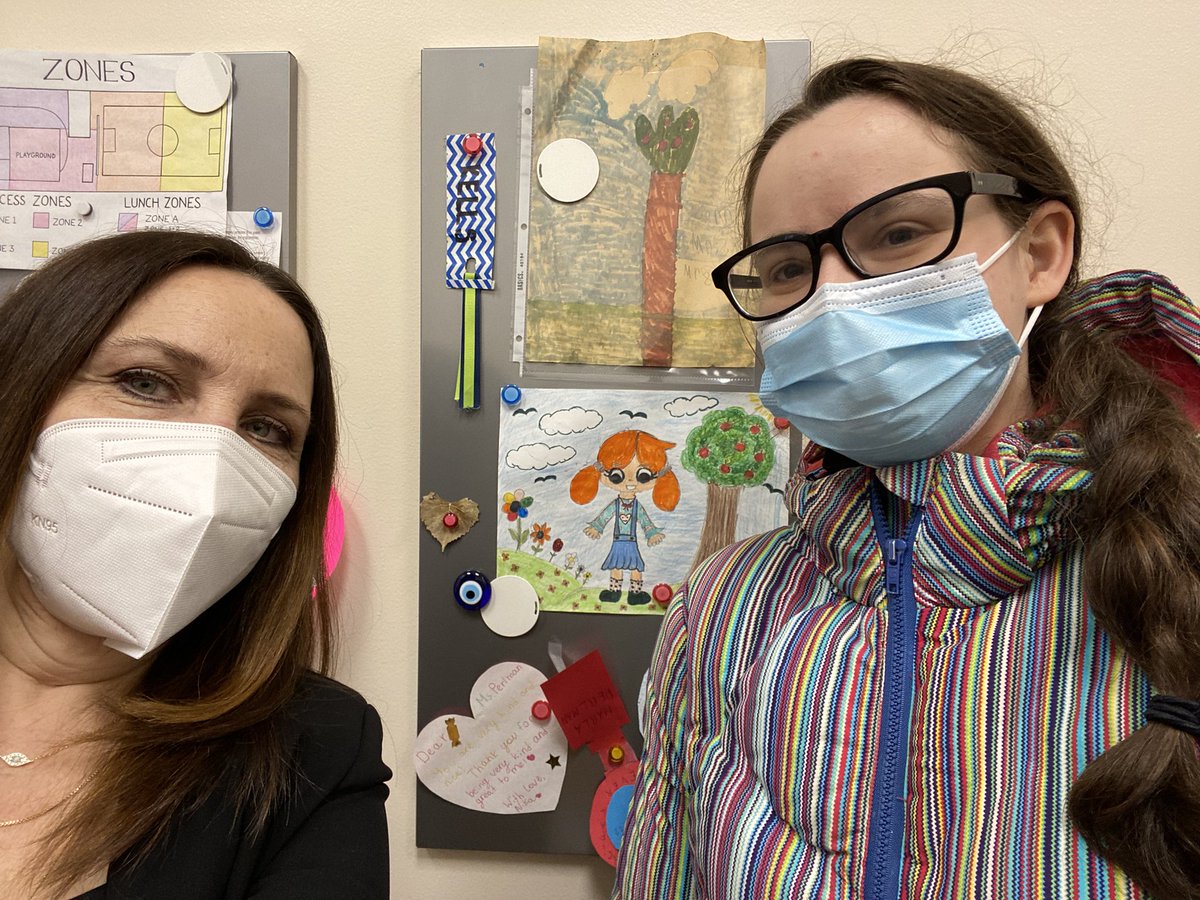 KellsElementary's tweet photo. A lovely visit from a former student nearing the end of her U degree in #UrbanStudies. Photo in front of her gr 1 drawing still hanging in my office. Always #KellsProud of you C! @Kellsacademy https://t.co/nDjMFzgDu5