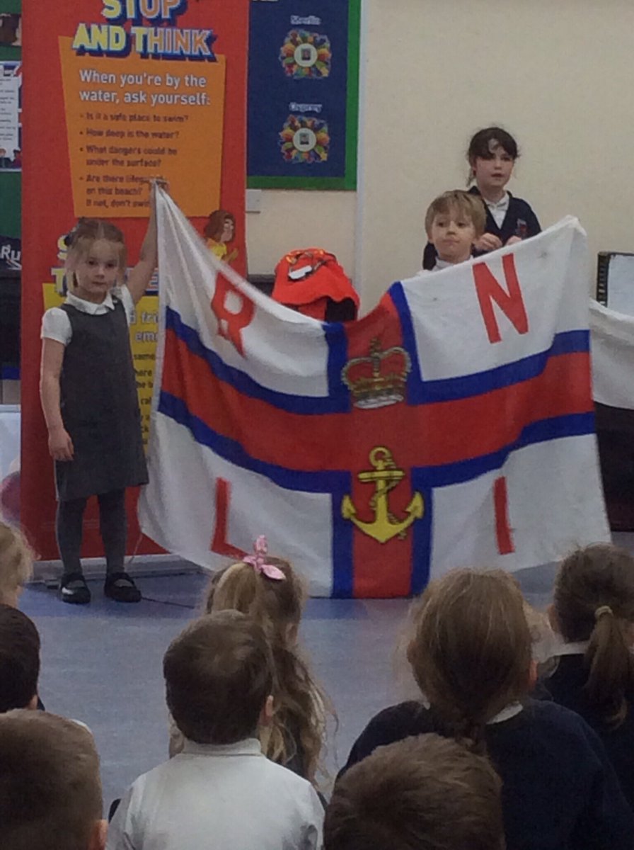 We were lucky enough to have John and Jack from the <a href="/RNLI/">RNLI</a>  in school today to talk to us about beach safety as part of their Meet the Lifeguard programme. They were fantastic!