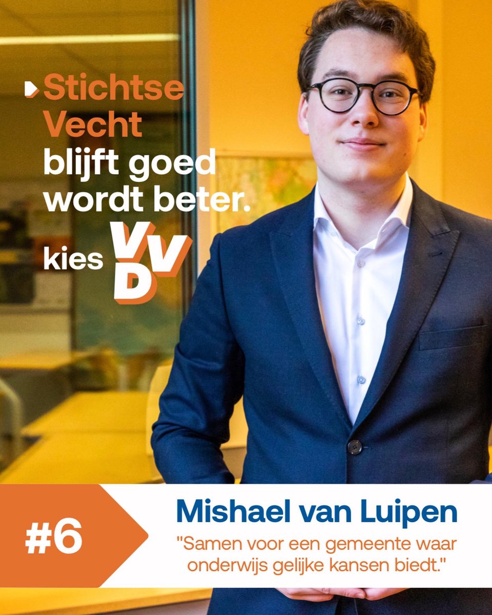 Jij wil toch ook dat Stichtse Vecht goed blijft en beter wordt? Ga stemmen. Juist nu.