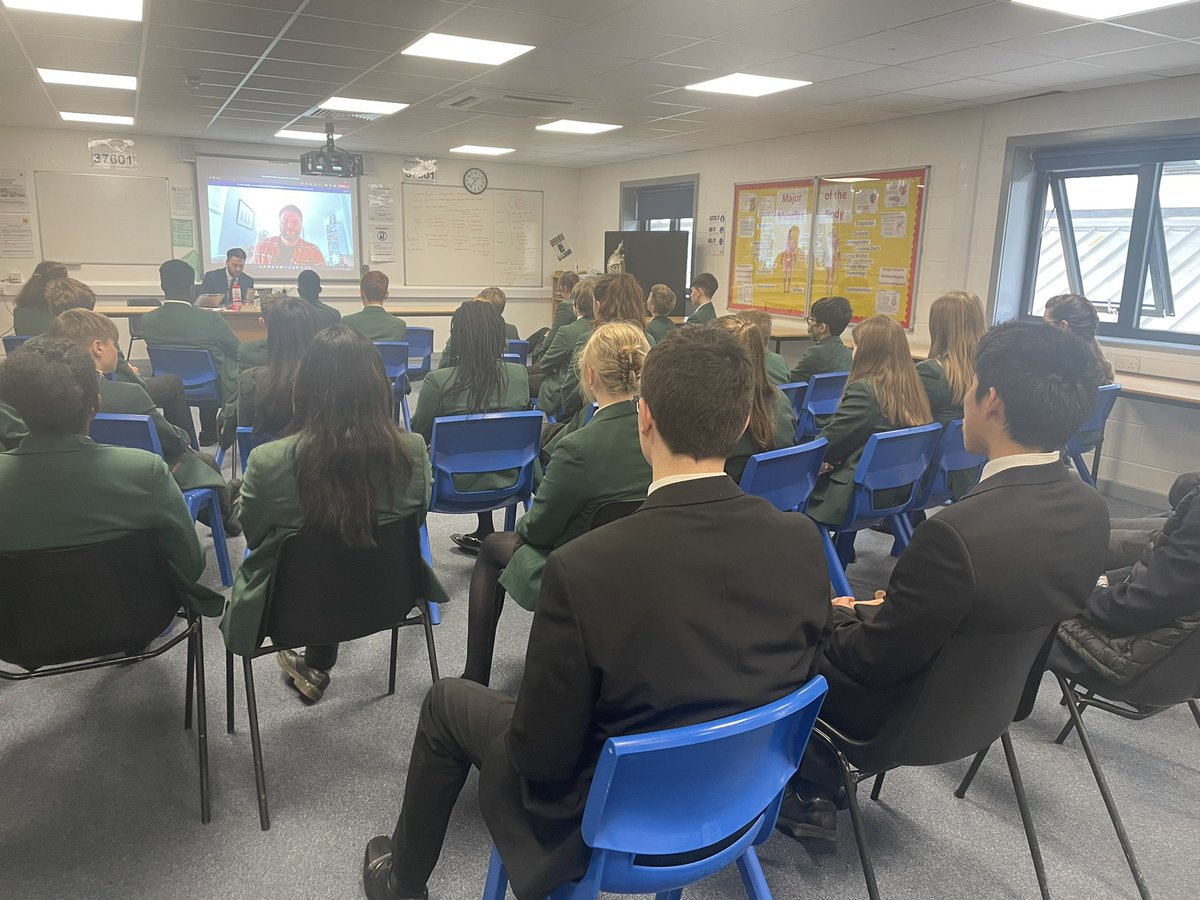 WGS_BIOLOGY's tweet photo. It was great to have a virtual talk by @OwenExeter @GW4plusDTP from @UniofExeter during our science week. He described his research into the ways we can conserve marine biodiversity which fits perfectly with our “sustainable growth” theme. @woodhouse_grove https://t.co/0Jlv6TSRPN
