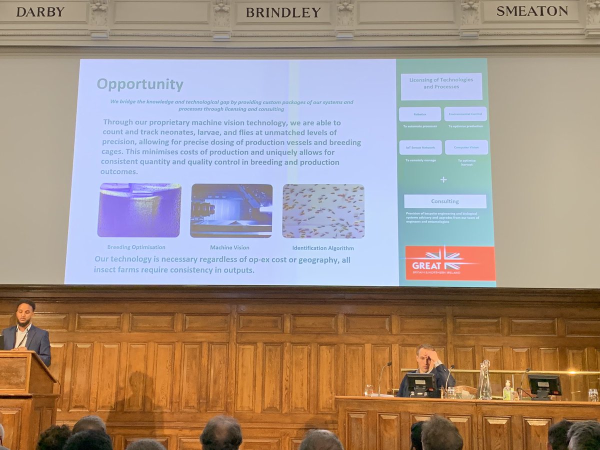 Talking alternative proteins in the afternoon session at #GCTA22 with @ENTOCYCLE 
And I’m in no doubt it’s an even more important topic than it was than when the agenda was put together…