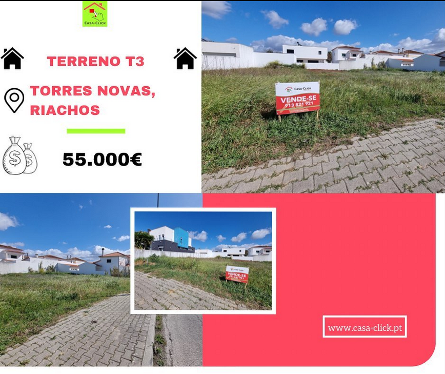 CasaClick3's tweet image. ‼️Lote de terreno T3 para venda‼️
🔴Área de 566 m2
🟢Permite a construção de uma moradia com 400 m2 de área bruta, 172 m2 de área de implantação e 40 m2 de área dependente
📍Localizado numa urbanização próximos de Riachos
📞Entre já em contacto connosco para mais informações!