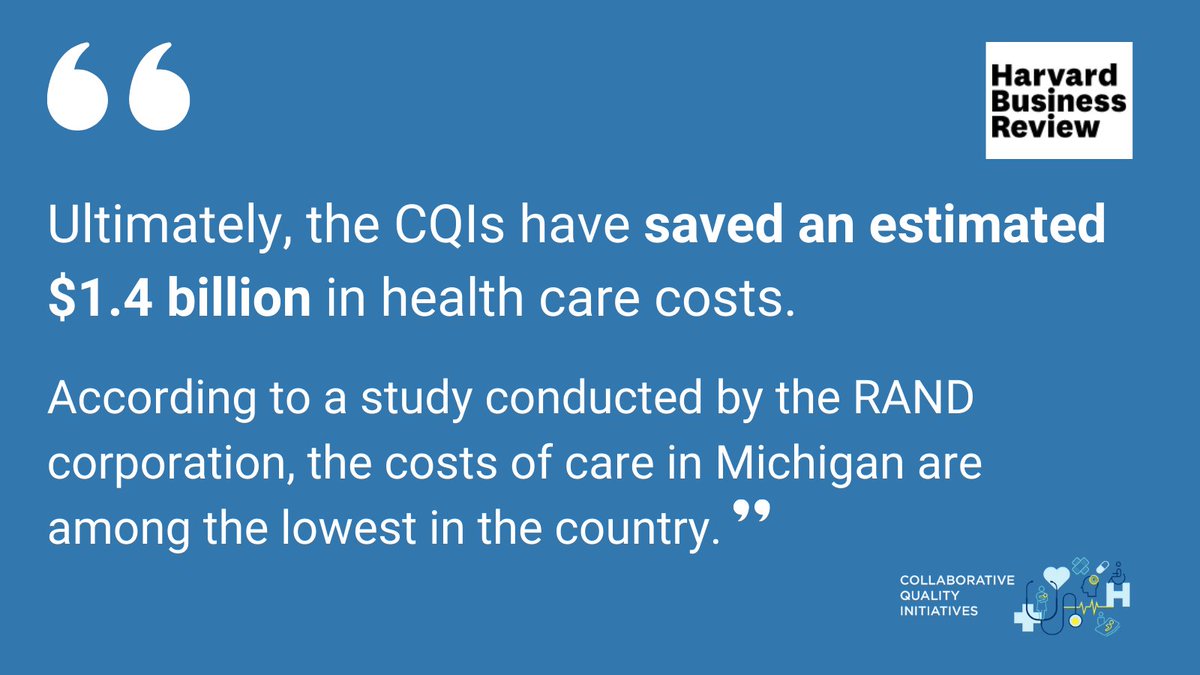 The #MichiganCQIs are making a huge impact on healthcare costs while improving patient care throughout Michigan. Now other states are taking notice!
#QITwitter #QualityImprovement
hbr.org/2022/03/how-co…