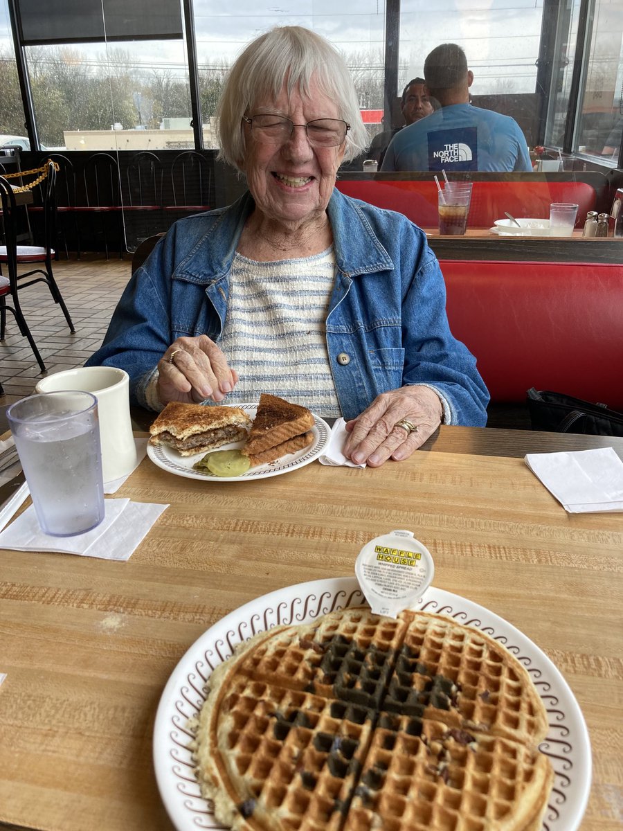 Tootsie11013's tweet photo. My mom, she likes it here @WaffleHouse . Second time this week.
#SpringBreak
#DoctorAppointments https://t.co/Z5SnO9nw5V