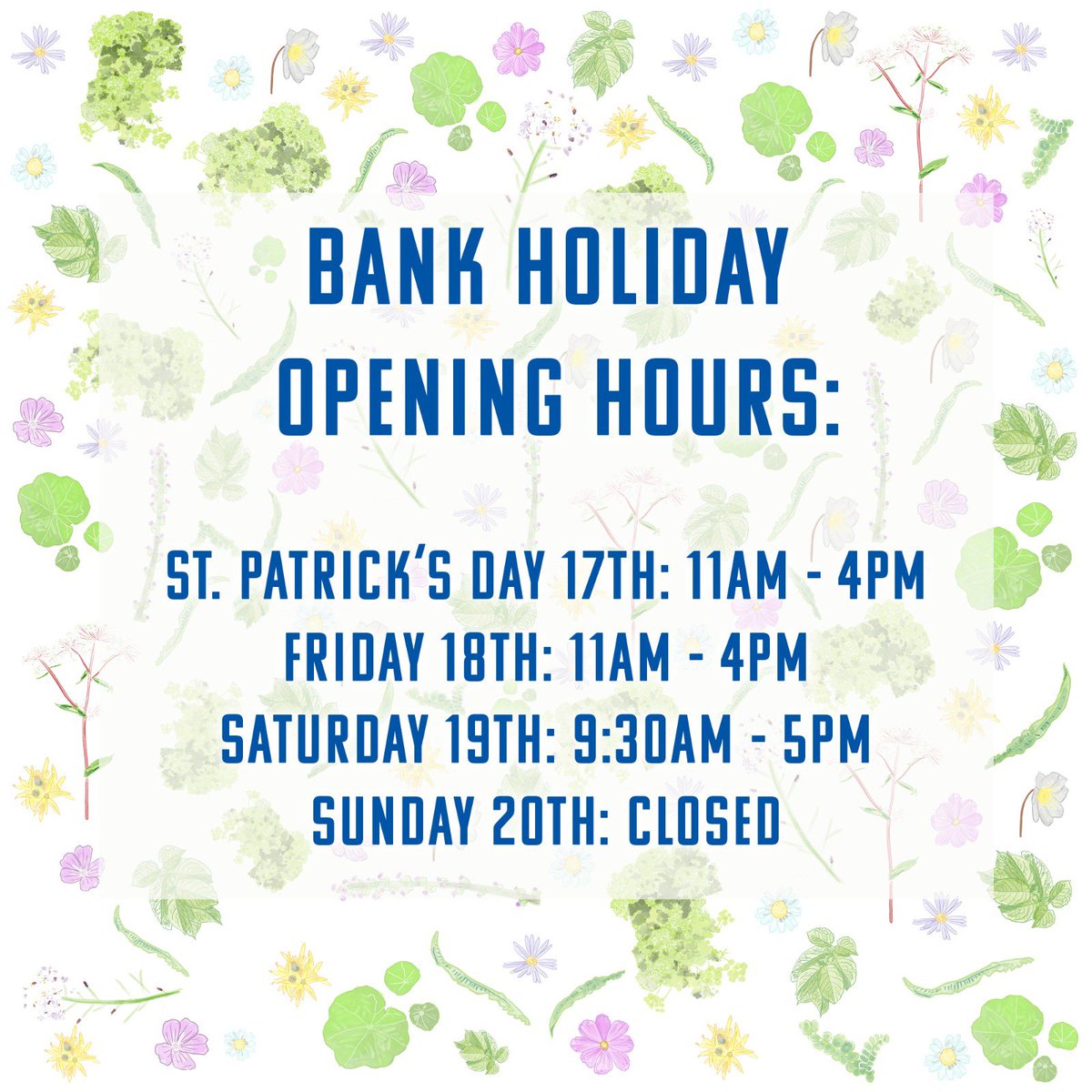 planetabray's tweet photo. Our full bank holiday opening hours! Whether you’re visiting us for the first time, or you’re off work with time for a mooch around, pop into us to see our range of refills! 😄🌱 https://t.co/gUIYiumiTG