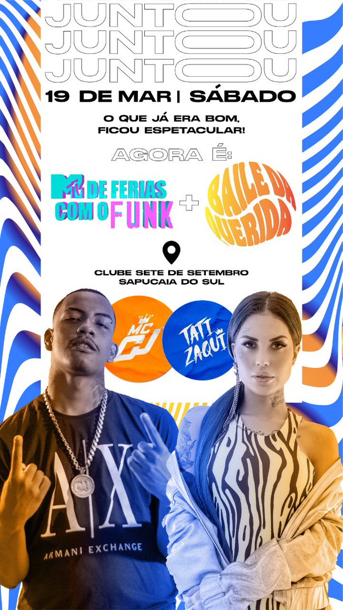 produtora_zero1's tweet photo. JUNTOU HEINNN! SÁBADO O BAILE DA QUERIDA SE JUNTA COM O DE FÉRIAS COM O FUNK!!! COLOCANDO DUAS ATRAÇÕES NACIONAIS NO PALCO! 💣

TATI ZAQUI + MC CJ ✅🔥

QUEM VAMOOOO??? https://t.co/V5Vj7ik3S8