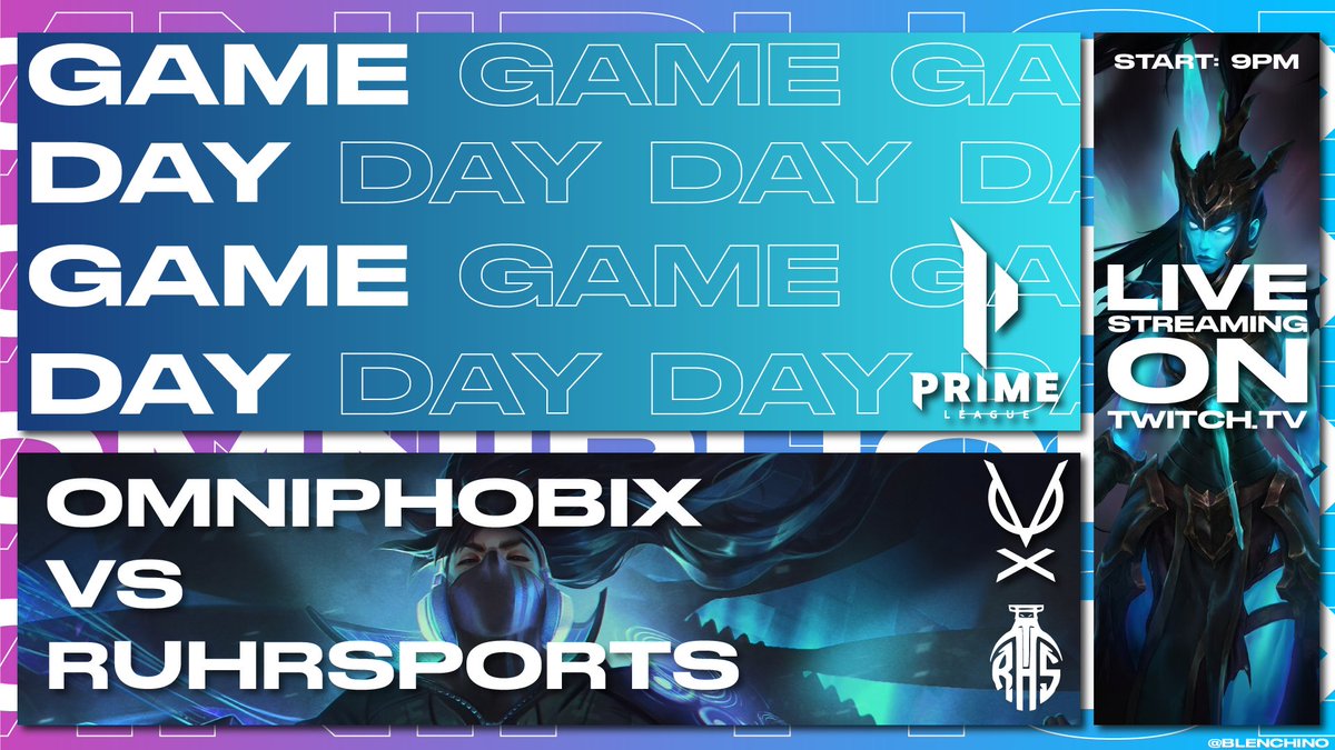 Omniphobix (@omniphobix) on Twitter photo Finally we are back on the Summoner's Rift for the <a href="/PrimeLeague/">Die Techniker Prime League</a> ! Tonight we are gonna face <a href="/Ruhrsports/">Ruhrsports</a> at 21.00, and there aren't only playoffs up for grabs! 🍕🍍
#NoFear #OMNWIN Finally we are back on the Summoner's Rift for the <a href="/PrimeLeague/">Die Techniker Prime League</a> ! Tonight we are gonna face <a href="/Ruhrsports/">Ruhrsports</a> at 21.00, and there aren't only playoffs up for grabs! 🍕🍍
#NoFear #OMNWIN