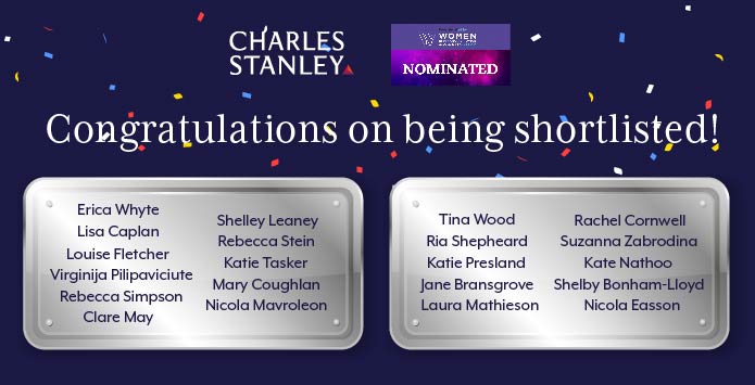 We are delighted to announce that 21 of our incredible Charles Stanley women have been short-listed for the <a href="/Profadviser/">Professional Adviser</a> Women In Financial Advice #Awards 2022! 🏆

Congratulations and best of luck to everyone involved! 🎉

#LifeAtCharlesStanley #WomenInFinance #WomenInBusiness