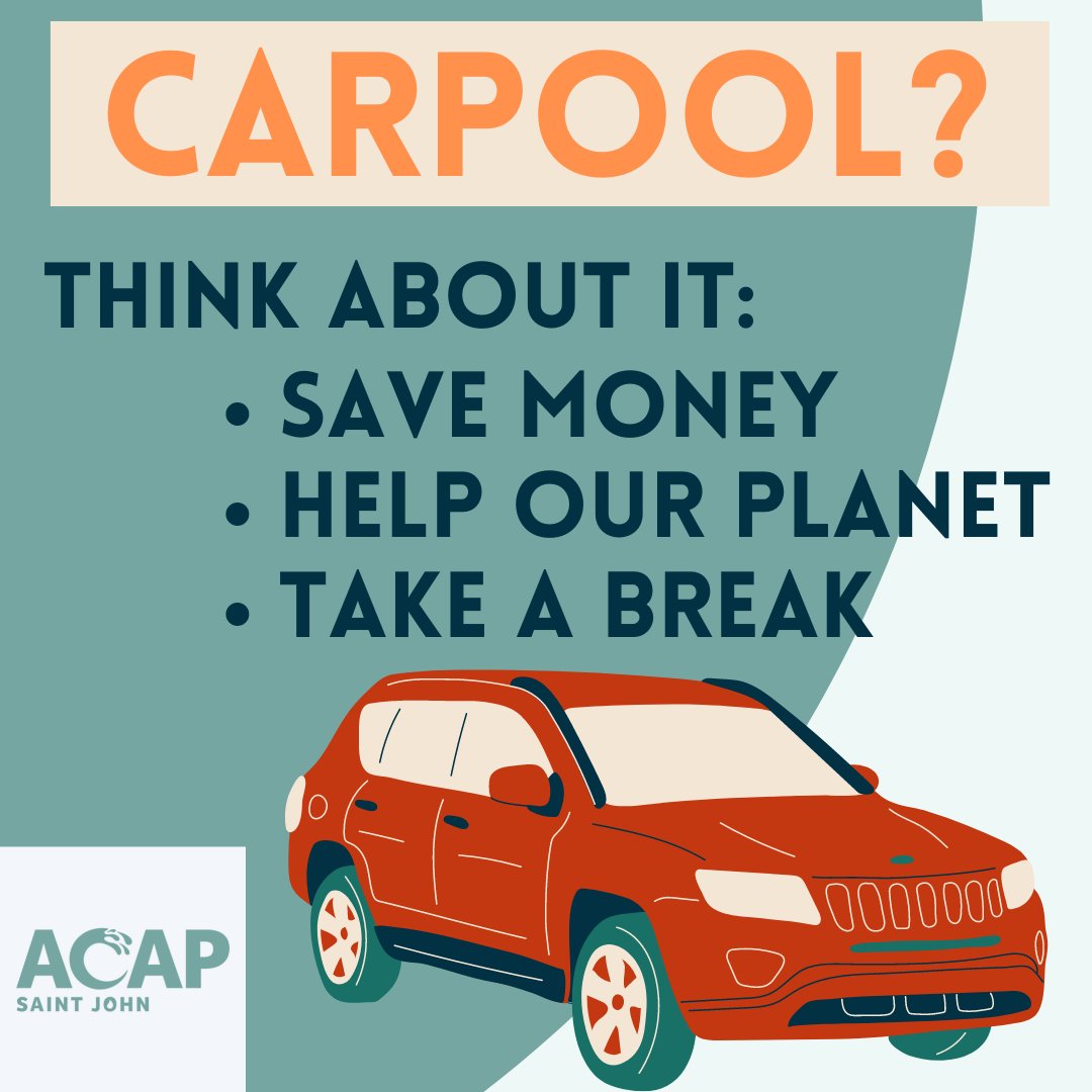 It’s the perfect time to start carpooling! Think about setting up a carpool with your friends and colleagues 🚗

Save money on gas 💰
Help our environment by taking cars off the road and reducing emissions 🌎
Give yourself a break &amp; enjoy the ride while a partner drives 😎