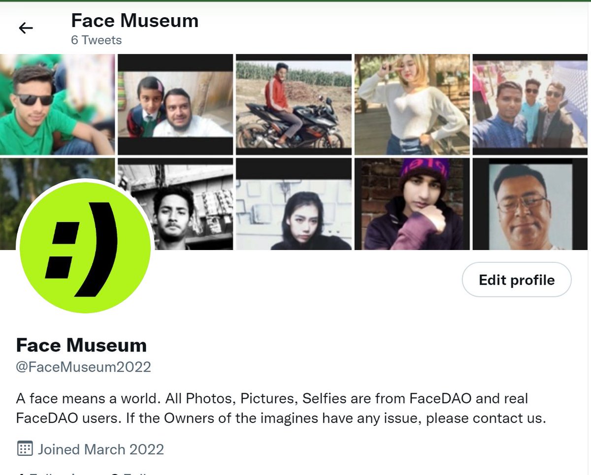 Face Museum tweet media
