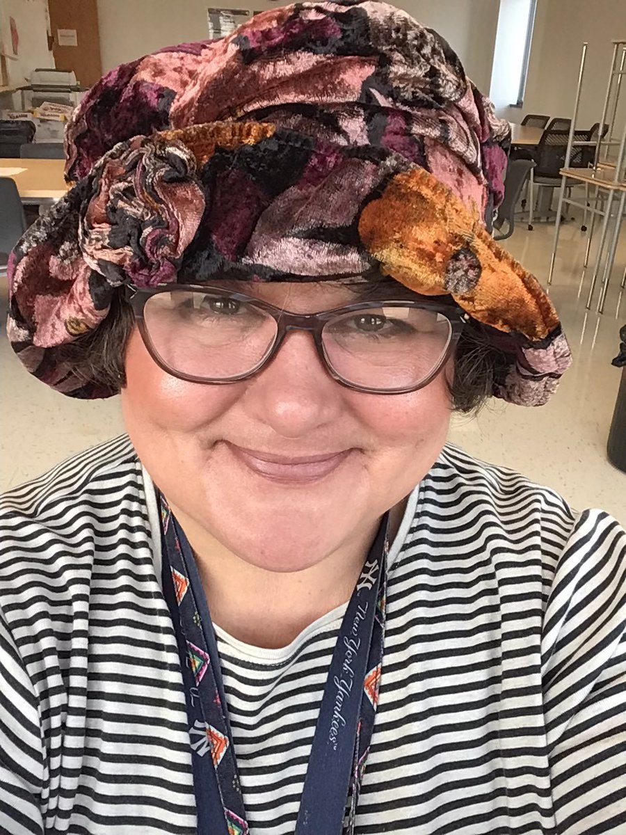 jkuchno's tweet photo. FCPS Virtual Program - "Silly Attire Day" for Spirit Week! Do you like my silly hat? : ) Have a great day, everyone! @fcpsnews @HerndonHS @westfield_HS https://t.co/leiFUmZshr