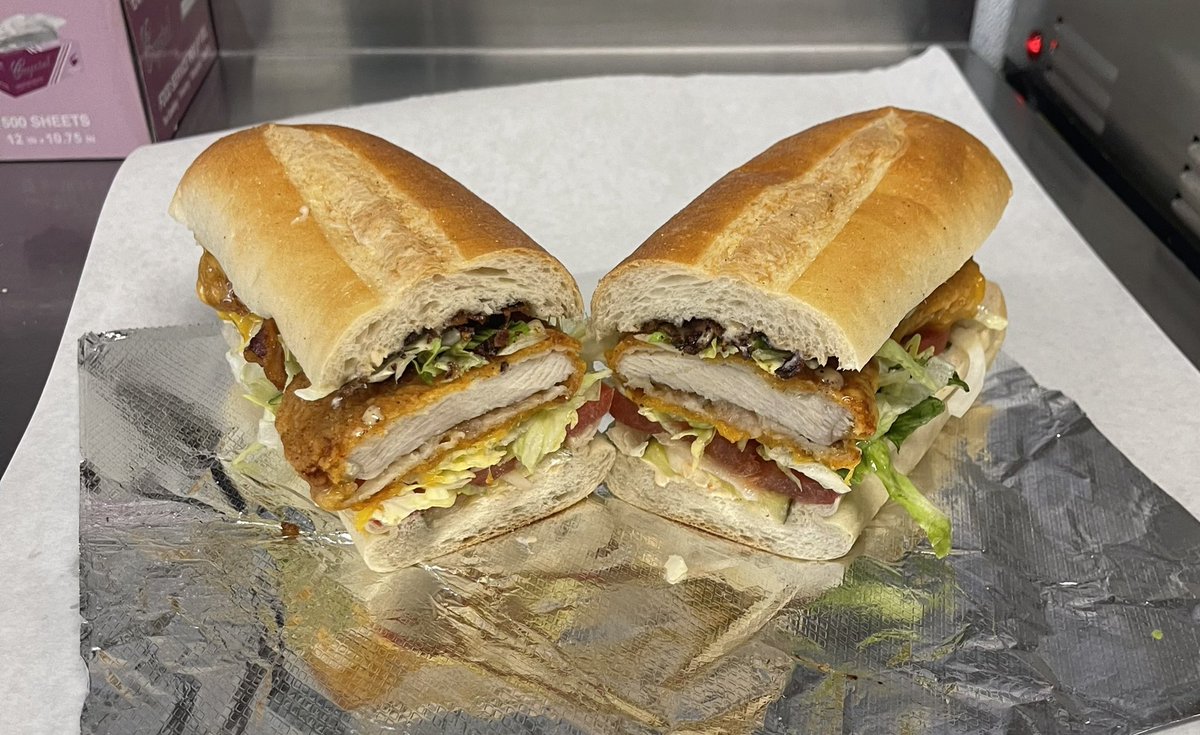 Come in for a Mr. Nice guy today!! Chicken cutlet with melted cheddar cheese, avocado, bacon and chipotle ranch. Plus whatever else you want on it! Get it on a sub, a wrap, a roll, however you like #RayAndMikesDeli

If you’re not a nice guy…we have a Rude Boy option as well 😋