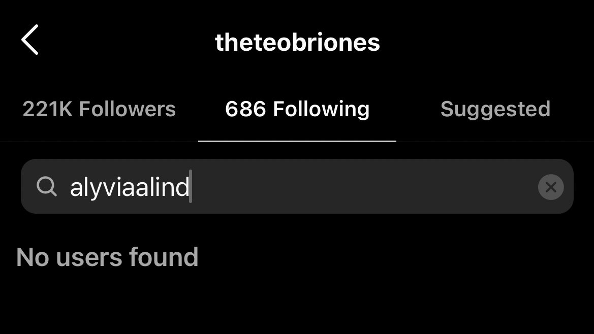 TeoUpdated's tweet photo. ❔| Teo unfollowed Alyvia, but Alyvia id still following him on Instagram. https://t.co/FUURods4P2