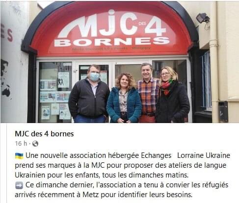 #SolidariteUkraine #Metz #ESS La solidarité c’est aussi apprendre l’Ukrainien … seule ESS peut répondre rapidement aux nouveaux besoins des territoires @EssentielSante <a href="/ESS_France/">ESS France</a> <a href="/lemouvementasso/">Le Mouvement associatif</a> <a href="/cress_grandest/">CRESS Grand Est</a>