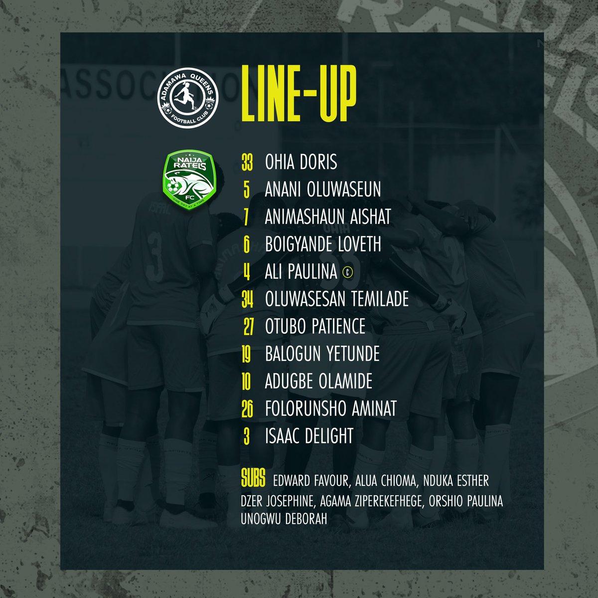 FcRatels's tweet photo. Let's Get It! 💃
#nwflpremiership22
#naijaratelsfc
#adanai
#midweekmatches https://t.co/XSnigjWM9J