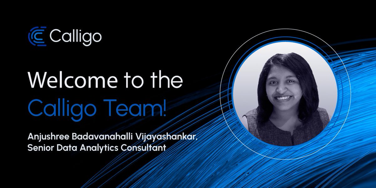 Welcome to Calligo, Anjushree Badavanahalli Vijayashankar! 

We have some exciting opportunities available within our #DataAnalytics team across our offices. Find out more and apply here: hubs.li/Q0165hKV0 

#WelcomeToCalligo #Careers #Hiring #DataAnalyticsJobs #Tableau