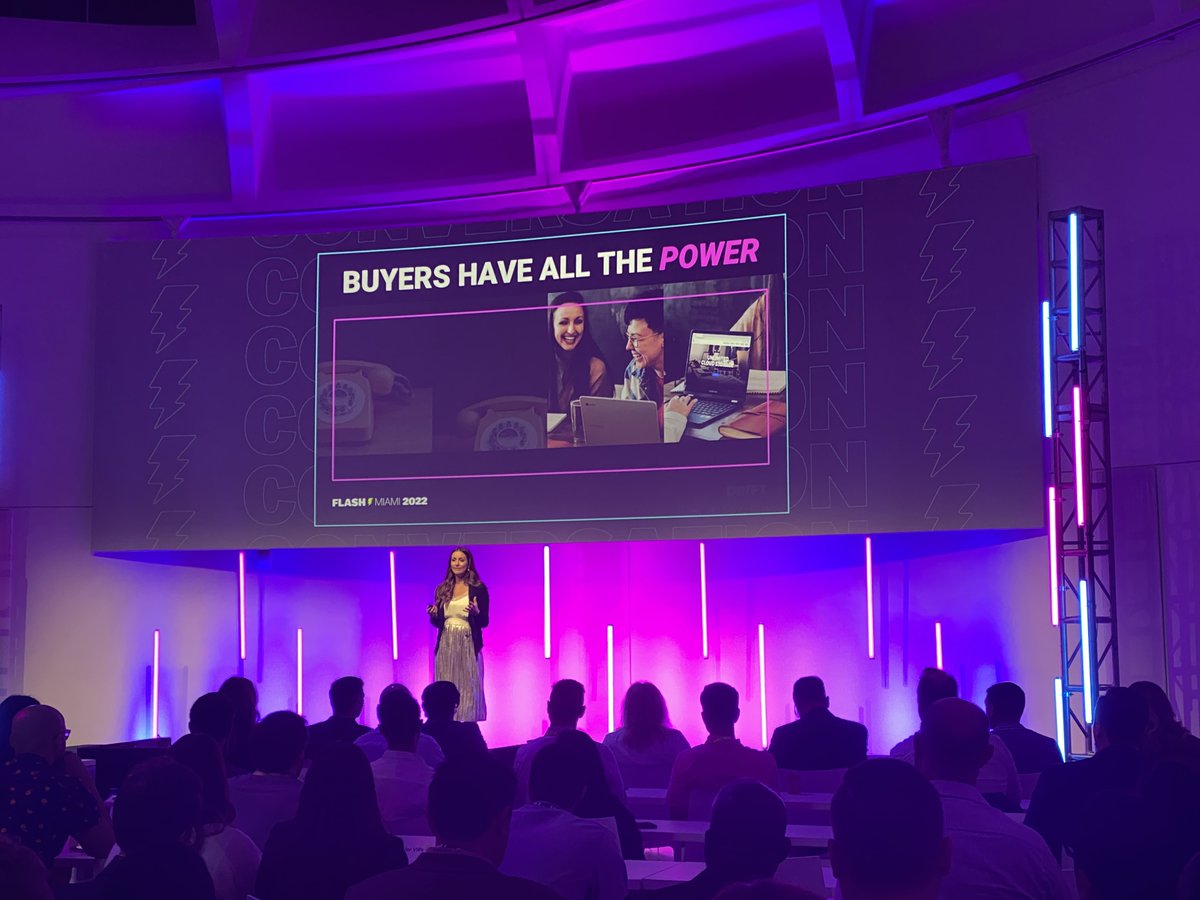 Salesloft's tweet photo. We’re coming to you live from Miami! 🌴 Our team is here at @Drift's #FlashMiami. Follow along with us as we cover the best and most valuable insights from the event. https://t.co/zH0aSmaAKD