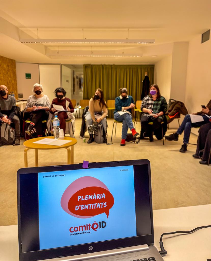 Comite1desembre's tweet photo. 📢Avui hem dut a terme la primera Reunió Plenària del 2022 de les Entitats del @comite1desembre recuperant així la presencialitat.
✊🏼Seguim treballant per avançar en Drets.
#FCKSTIGMA https://t.co/kZsymFiQMK