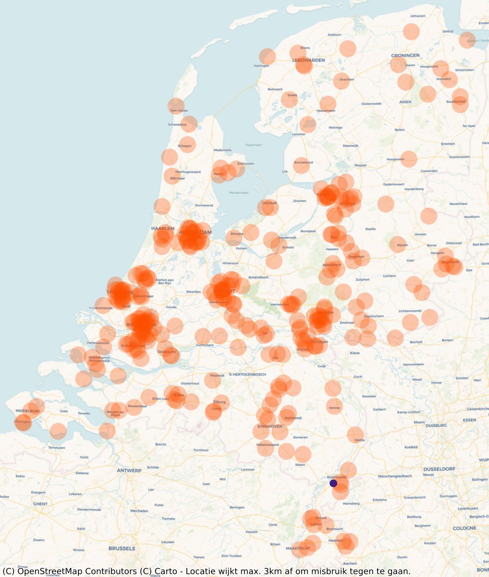 VaccinAlert's tweet photo. Op dit moment (16 March, 15:39) zijn er 1 van totaal 319 vaccinatielocaties open in Roermond (Booster/herhaal prikken moderna over). https://t.co/nhDHX9QDDu