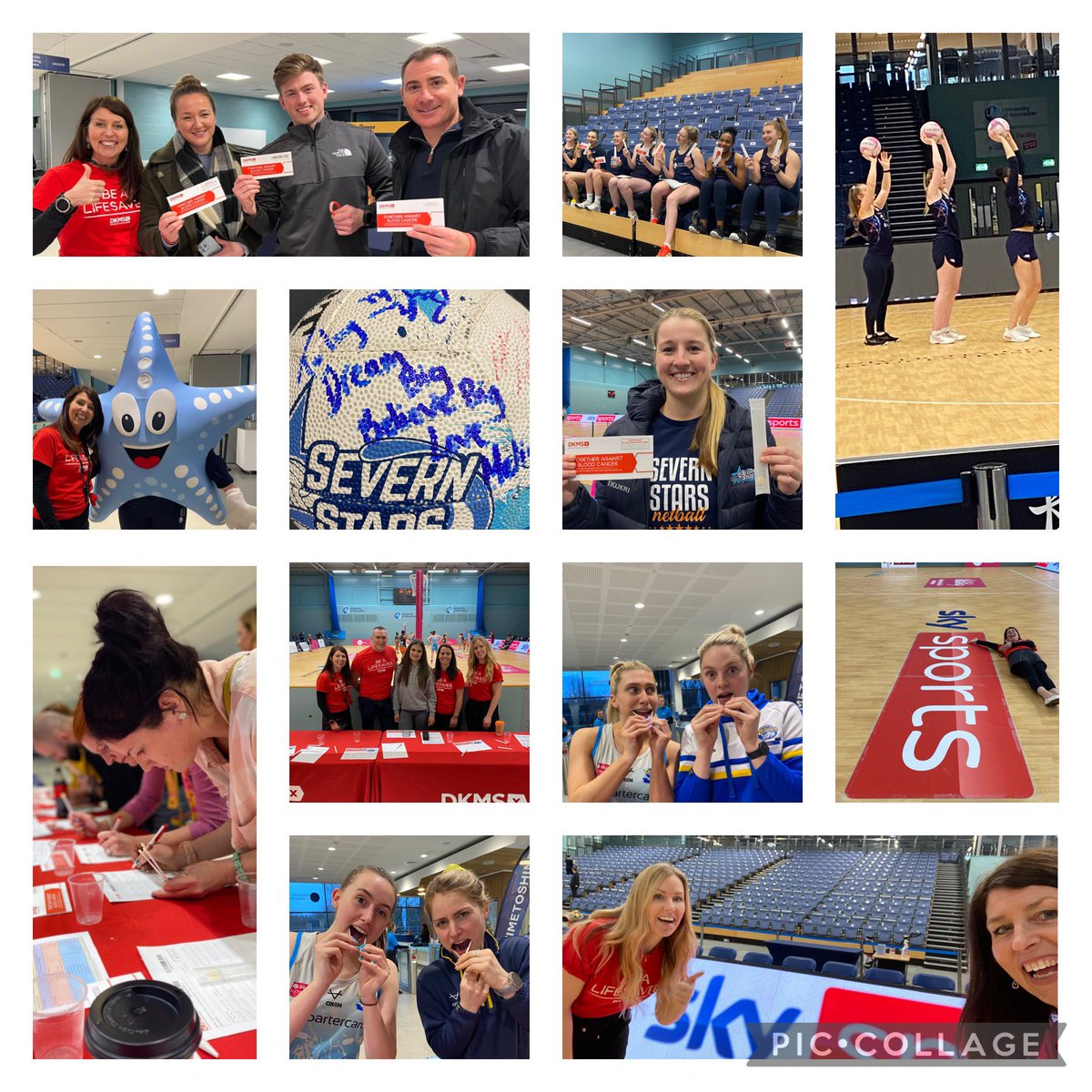 louiseclague's tweet photo. @SevernStars @DKMS_uk @RhinosNetballSL Absolutely loved being there! Fantastic response ..amazing crowd and the players and staff, the best! #netballrocks https://t.co/Y5DAqxr7Mm