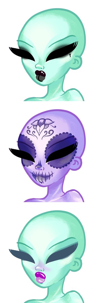thecosmicslut's tweet photo. #CosmicBabes handmade PFP collection will be made of 9 properties.
🚨Spotlight on the MAKEUP/TATOO
This is the third batch with a rare trait 😱
Which one do you prefer ?
#crofam #Cronos #CronosNFT #handmadePFP #FFTB #NFTCommunity https://t.co/aNtYUwzbwN