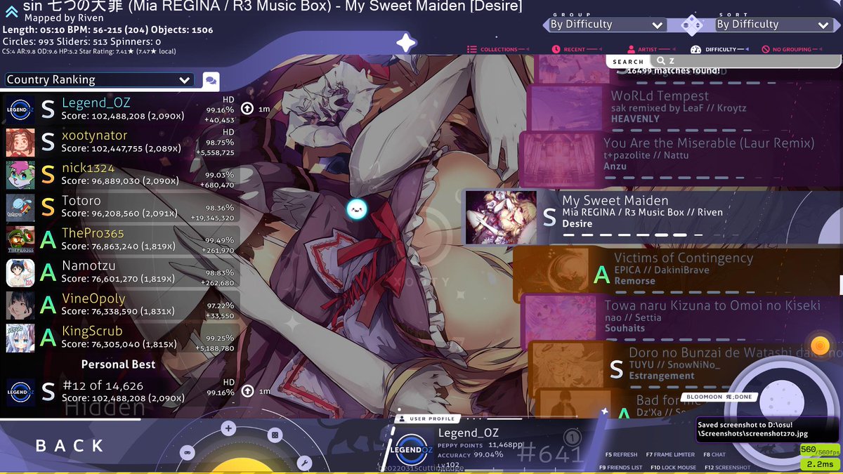 Legend__OZ's tweet photo. 2nd day of turning off smoothing ayo wtf is this dude???
628PP (all my top 5 are 600 now letsgooooooo)
#SFAim #stanfullarea https://t.co/Np9JkB6k6g