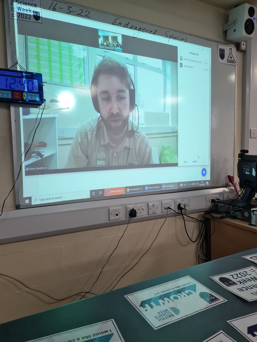 MHS_Science_'s tweet photo. Thank you to Harry at @BlackpoolZoo We had a fantastic careers lesson with 30 pupils lots of fantastic questions asked and career paths planned! #BSW22 @MaghullHighsch @ScienceWeekUK @BlackpoolZoo https://t.co/YmshqSAwhB