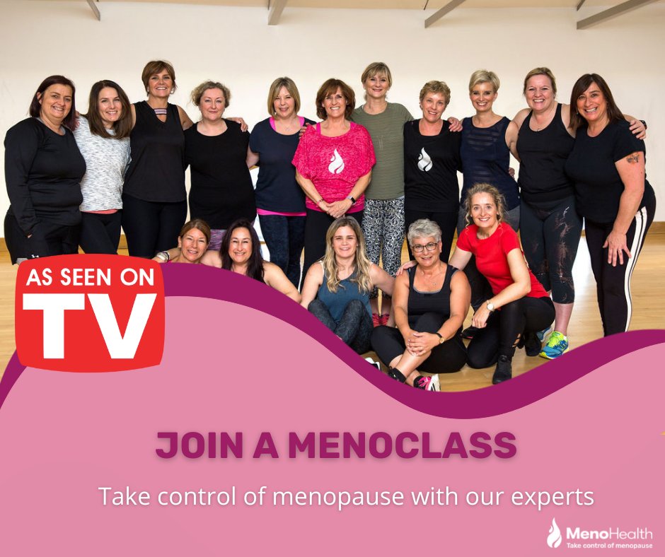 MenoHealthUK's tweet photo. Take control of #menopause 👊
#MenoClass is the first of its kind to offer information, support &amp; exercise to help you to take control of menopause. To join an online class, go to:
https://t.co/3hFYy4PC8D

#MenoHealth #menopausesupport #menopauseadvice #menopausesymptoms https://t.co/0RK1B77kpO
