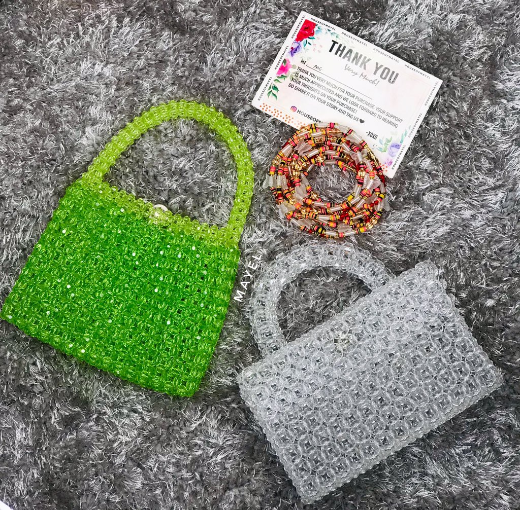 beadsbymayel's tweet image. My first UK order came through 🥺🥺🥺🧡 #ukbeader #uk #beadmaker #waistbeads #beadedbag