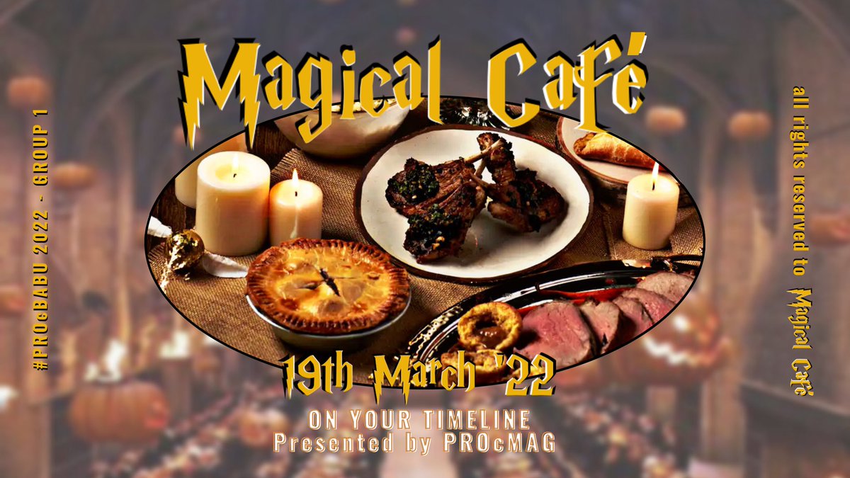 ⠀⠀
⠀⠀⠀𝐑𝐞𝐭𝐮𝐫𝐧 𝖙𝖔 𝐇𝐎𝐆𝐖𝐀𝐑𝐓𝐒
⠀⠀⠀𝐓𝐫𝐚𝐯𝐞𝐥 𝖙𝖔 𝖙𝖍𝖊 𝖜𝖔𝖗𝖑𝖉 𝖔𝖋 
⠀⠀⠀𝐇𝐀𝐑𝐑𝐘 𝐏𝐎𝐓𝐓𝐄𝐑 𝐰𝐢𝐭𝐡 𝐮𝐬
           
        𝐌𝐀𝐆𝐈𝐂𝐀𝐋 𝐂𝐀𝐅𝐄́ 🪄
⠀⠀⠀➥ 𝟭𝟵𝘁𝗵 𝐌𝐀𝐑𝐂𝐇 ‘𝟮𝟮

⠀⠀⠀❪  𝗣𝗥𝗢𝗰𝗠𝗔𝗚, #PROcBABU  ❫  
⠀⠀