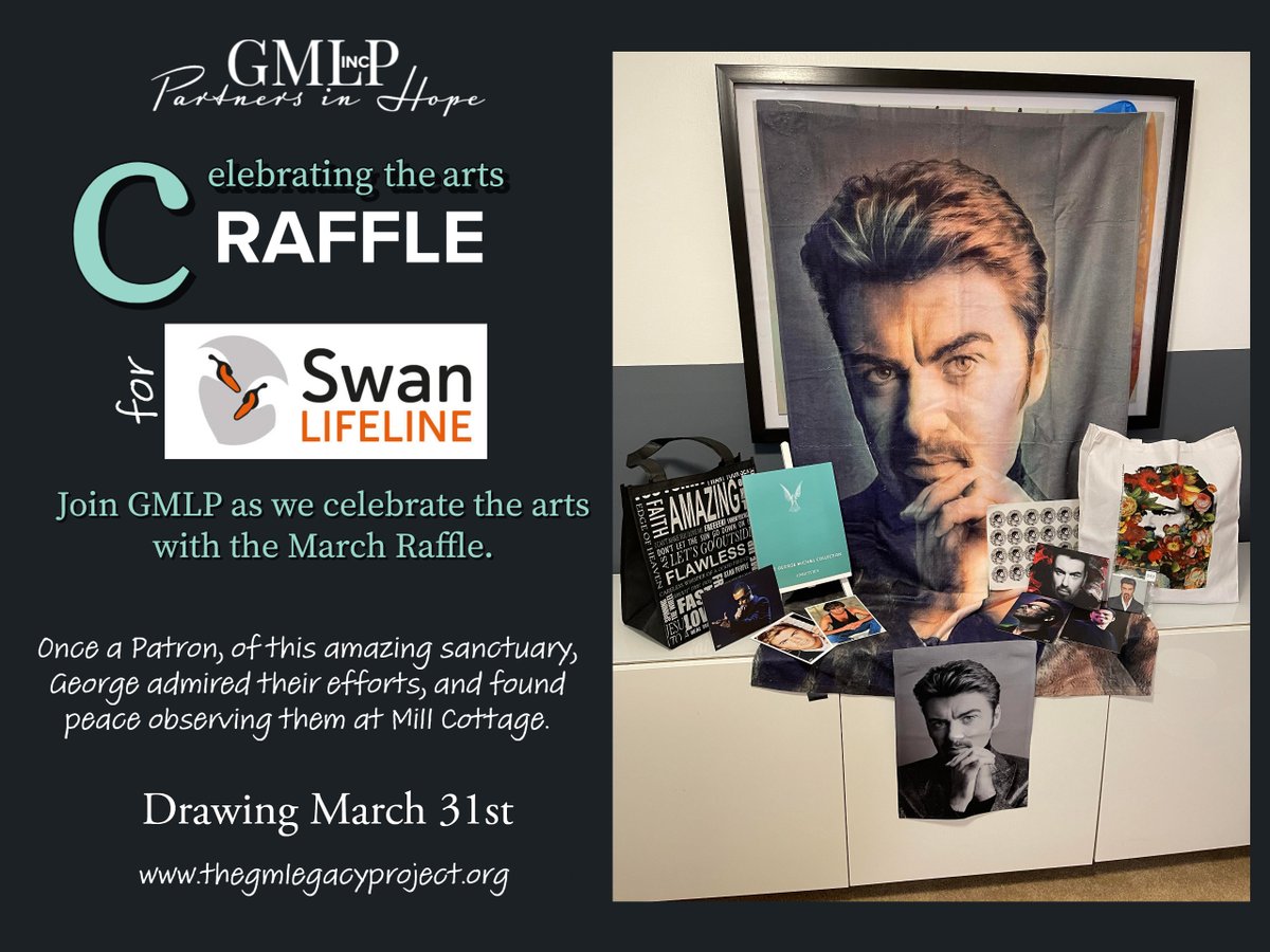 GMLProject6US's tweet image. It's RAFFLE TIME...Please Join GMLP as we Celebrate the Arts....$3 Per Ticket, a lovely variety of treasures dedicated in memory of George and his love of all animals. thegmlegacyproject.org thank u for being  a Partner in Hope as we assist our wonderful friends at Swan Lifeline