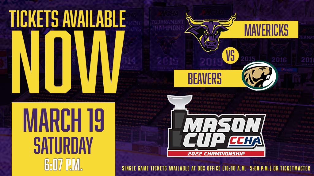 MinnStMHockey's tweet image. 🚨Single game tickets for the 2022 CCHA Championship against Bemidji State are on sale NOW! Visit the Mayo Clinic Health Event Center box office or ticketmaster.com🚨